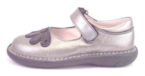 5Z7411 - Silver Gray Mary Janes