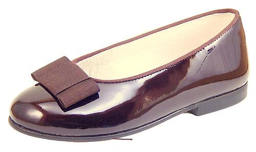 A-1182 - Brown Patent Ballet Flats