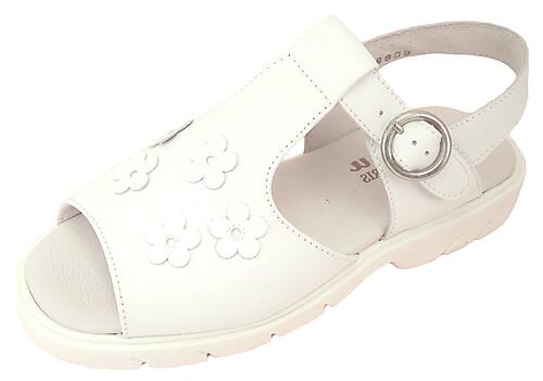 B-6088 - White Flower Sandals