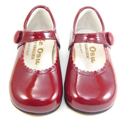 burgundy girl dress shoes