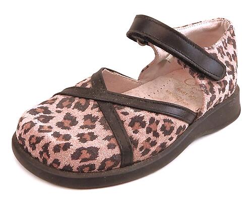 B-7129 - Pink Leopard Mary Janes - Euro 25 Size 7.5