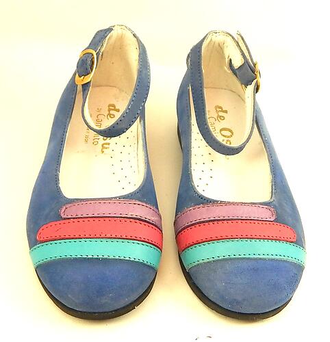 A-1020 - Blue Ankle Straps - Euro 23 Size 6.5