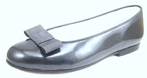A-1182 (Sale) - Silver Patent Ballet Flats - Euro 32 Size 1