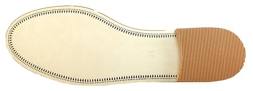 A-1182 - Ivory Tuxedo Bow Ballet Flats - Euro 34 Size 3