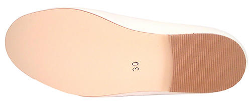 A-1182 L - Ivory Ballet Flats - Euro 28 Size 11