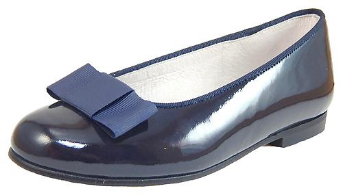 A-1182 - Navy Patent Ballet Flats