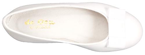 A-1182 - White Tuxedo Bow Ballet Flats
