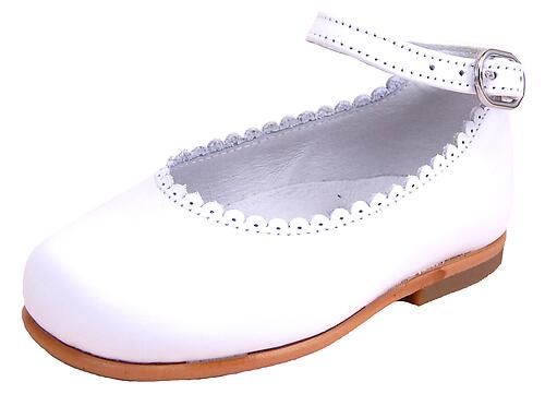 A-302 K - White Dress Ankle Straps