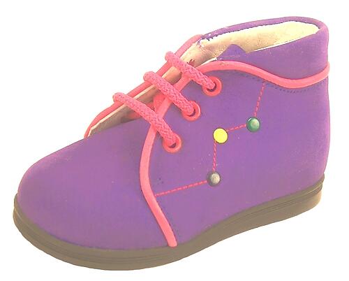 A-486 - Purple Nubuck Boots