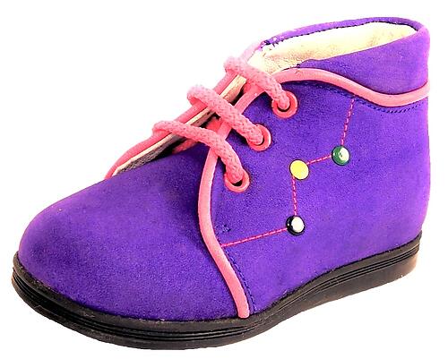 A-486 - Purple Nubuck Boots