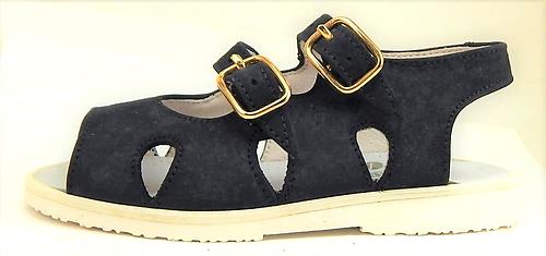 A-7083 - Navy Buckle Sandals