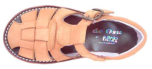 A-7119 - Tan Nubuck Fisherman Sandals