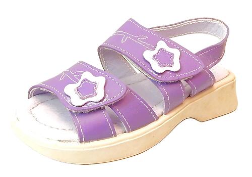 FARO 6J0110 - Purple Flower Sandals - Euro 25 Size 8