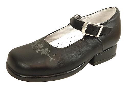 B-185 - Black Pearl Mary Janes - Euro 25 Size 7.5