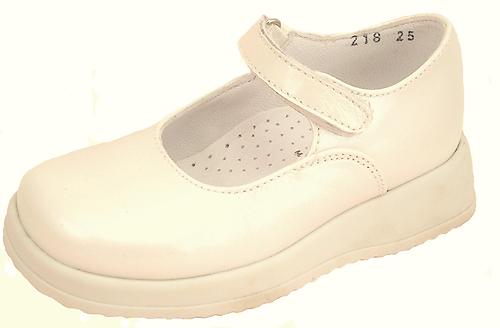 FARO B-218 - Ivory Leather Mary Janes - Euro 36 Size 5