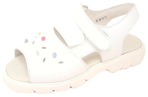 B-6089 - White Flower Sandals