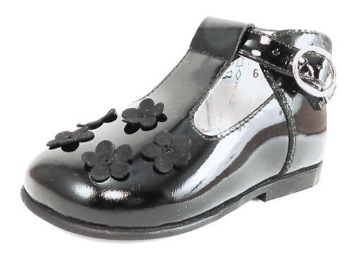 B-6102 - Black Patent Dress High Tops