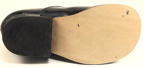 B-6422 - Black Patent T-Straps - Euro 24 Size 7