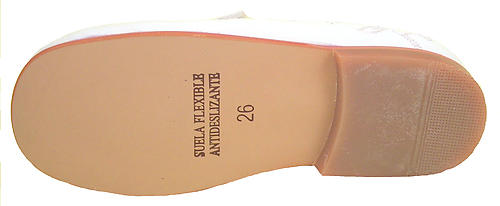 B-6483 F - White Embroidered Dress Shoes - EU 26 Sz 9