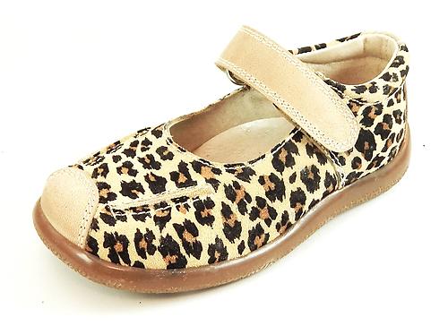 FARO B-7301 - Leopard Suede Mary Janes - Euro 25 Size 8
