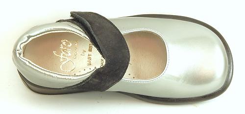 FARO B-7318 - Silver Patent Mary Janes - Euro 24 Size 8