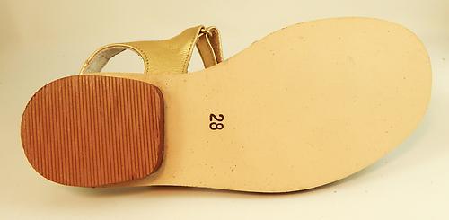 B-7520 - Gold Woven Dress Sandals - Euro 28 Size 10.5