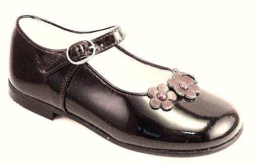 B-7732 - Brown Patent Mary Janes