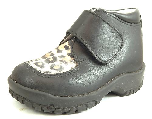 FARO B-7133 - Black Leopard Boot - Euro 25 Size 8