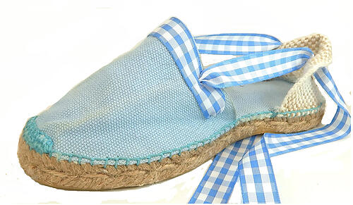 E-11 - Blue Gingham Espadrilles