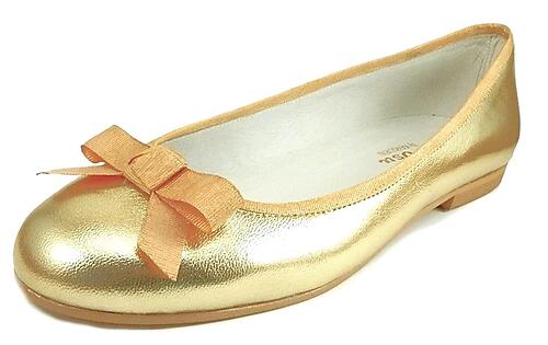 K-285 - Gold Ballet Flats - EU 42 US 10