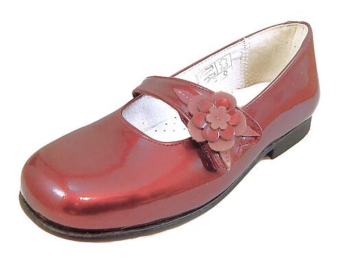 B-7400 - Burgundy Mary Janes - Euro 27 Size 10