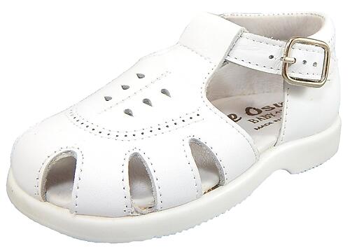 B-138 (Sale) - White Leather Fisherman Sandals