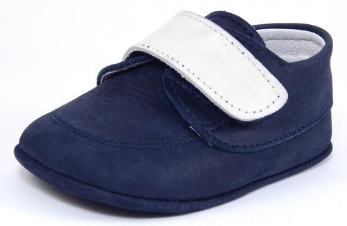 DO-102 - Navy Nubuck Crib Shoes