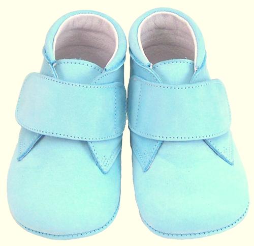 DO-104 - Turquoise Nubuck Crib Shoes