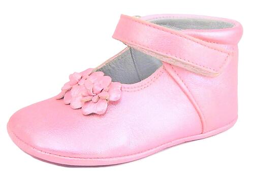 DO-130S - Fuchsia Metallic Dress Crib Shoes