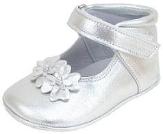 DO-130S - Silver Crib Shoes