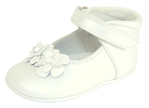 DO-130S - Ivory Crib Shoes - EU 16 US 0