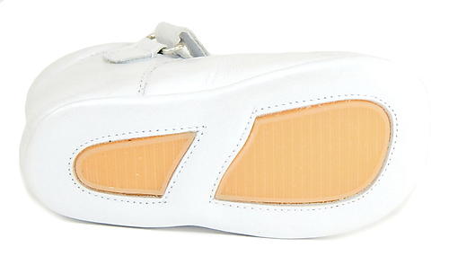 DO-130S - White Flower Crib Shoes