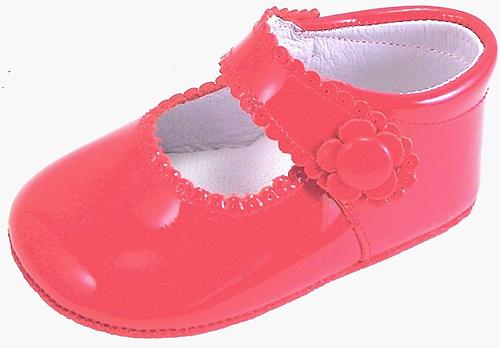 Red Patent Leather Dress Crib Shoes