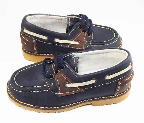 A-5071 - Navy Boat Shoes - Euro 24 Size 8