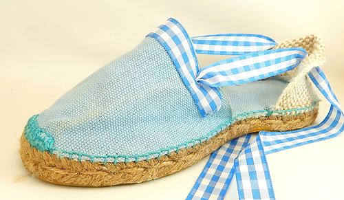 E-11 - Blue Gingham Espadrilles - Euro 31 Size 1