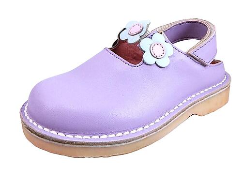 FARO 5N1112 - Lavender Flower Clogs - Euro 25 Size 8