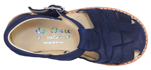 B-7119 - Navy Blue Nubuck Sandals