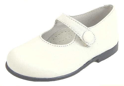 FARO F-2466 - White Button Mary Janes