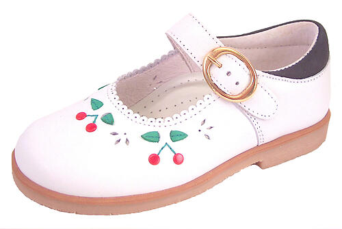 FARO F-3292 - White Cherry Mary Janes