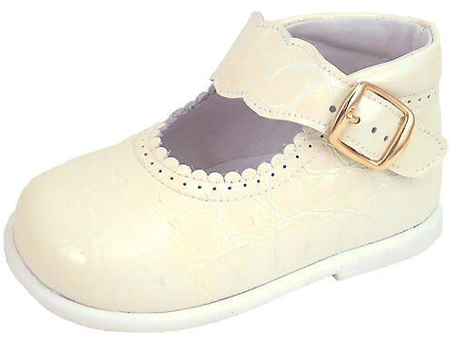 FARO F-3920 - Ivory Croc Patent High Tops