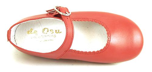 F-8070 - Red Scalloped Mary Janes