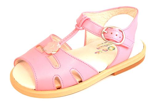 K-1058 - Pink Flower Sandals - Euro 24 Size 7