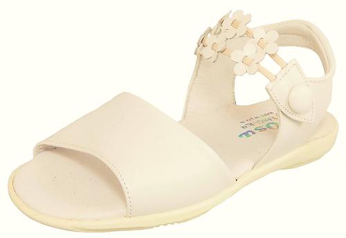 K-1065 - Girls Ivory Dress Sandals - Euro 25 Size 8