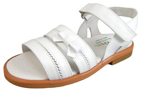 K-1066 - White Leather Dress Sandals